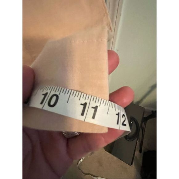 Pilcro Anthropologie Light Pink Cotton Flare Pants. #26. 15" waist - Picture 9 of 11